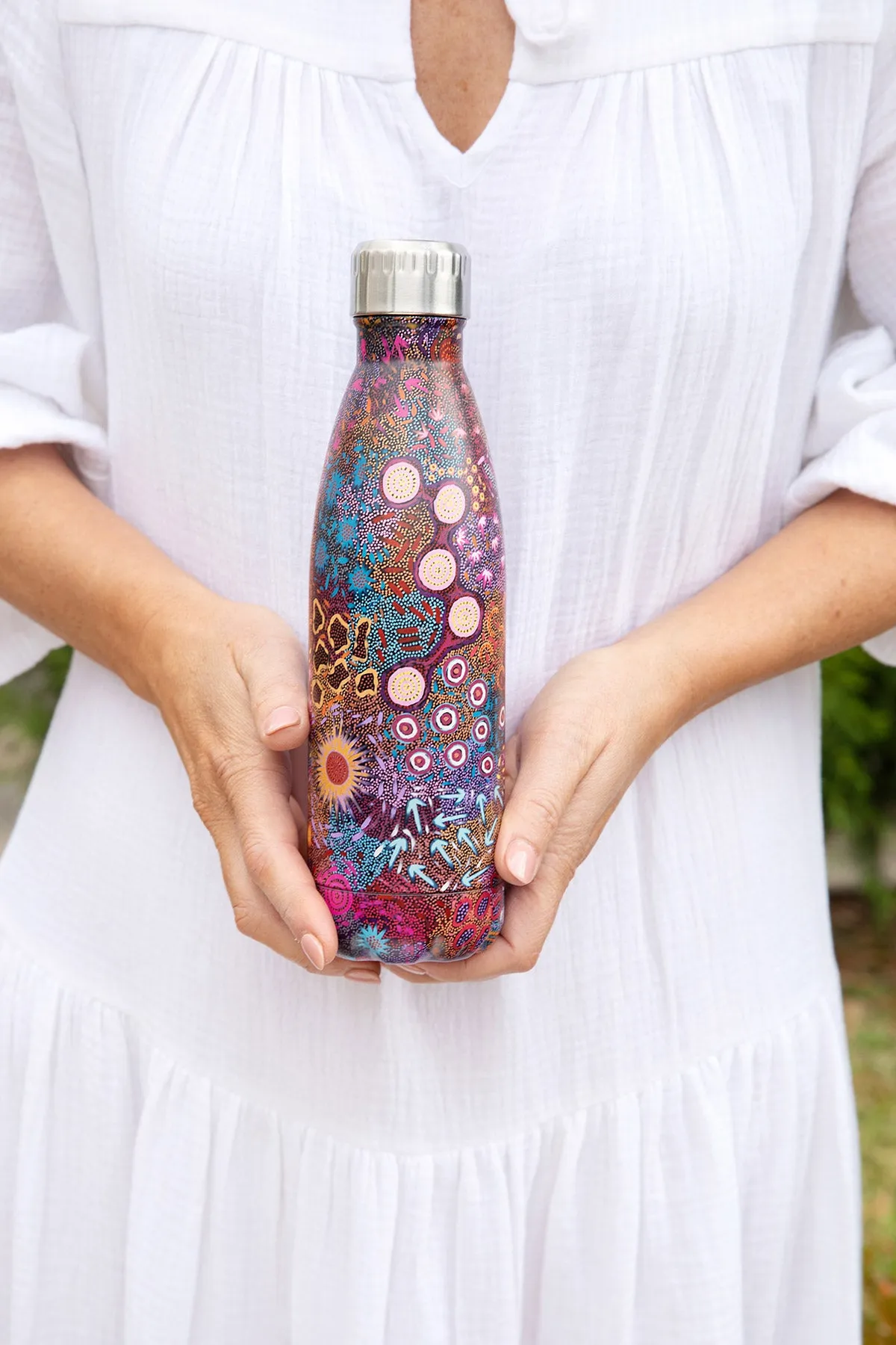 Aboriginal Women's Dreaming Stainless Steel Water Bottle