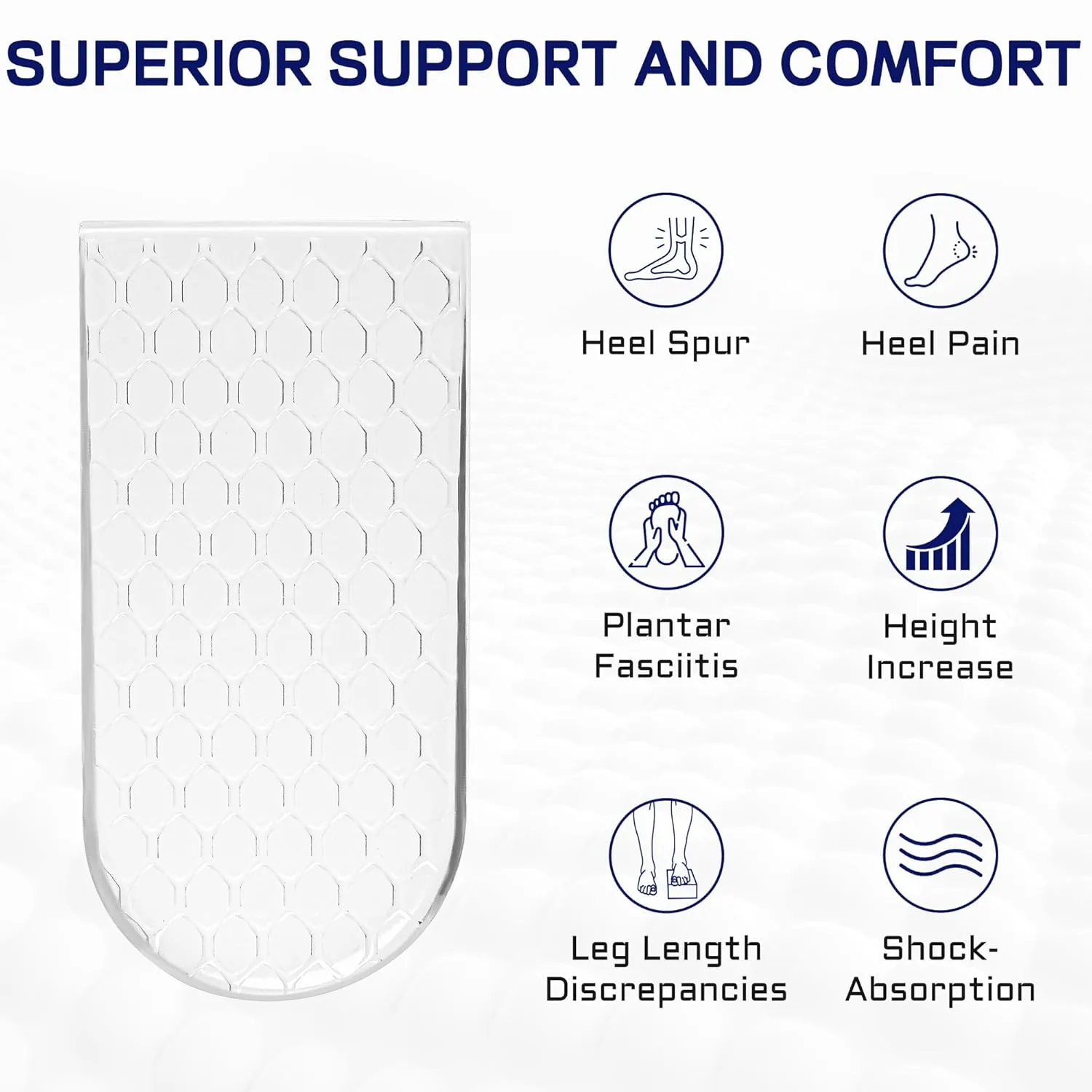 Adjustable Heel Lift Inserts,3Layers Orthopedic Shoe Lifts, Height Increase Insoles for Uneven Legs,Leg Length Discrepancy,Anti-Shock Heel Cushion for Plantar Fasciitis,Heel Pain.