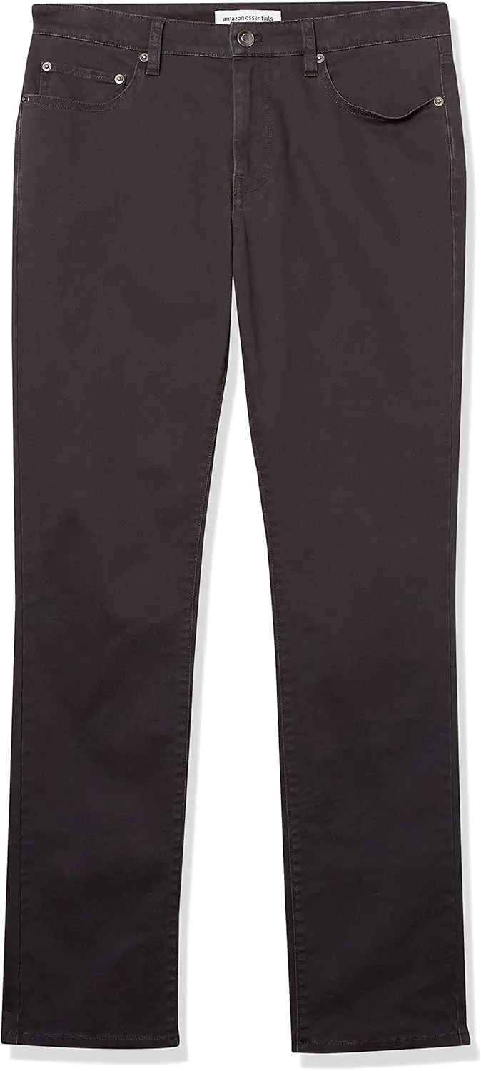 Amazon Essentials Men's Slim-Fit Pants, 5-Pocket Stretch Twill Design