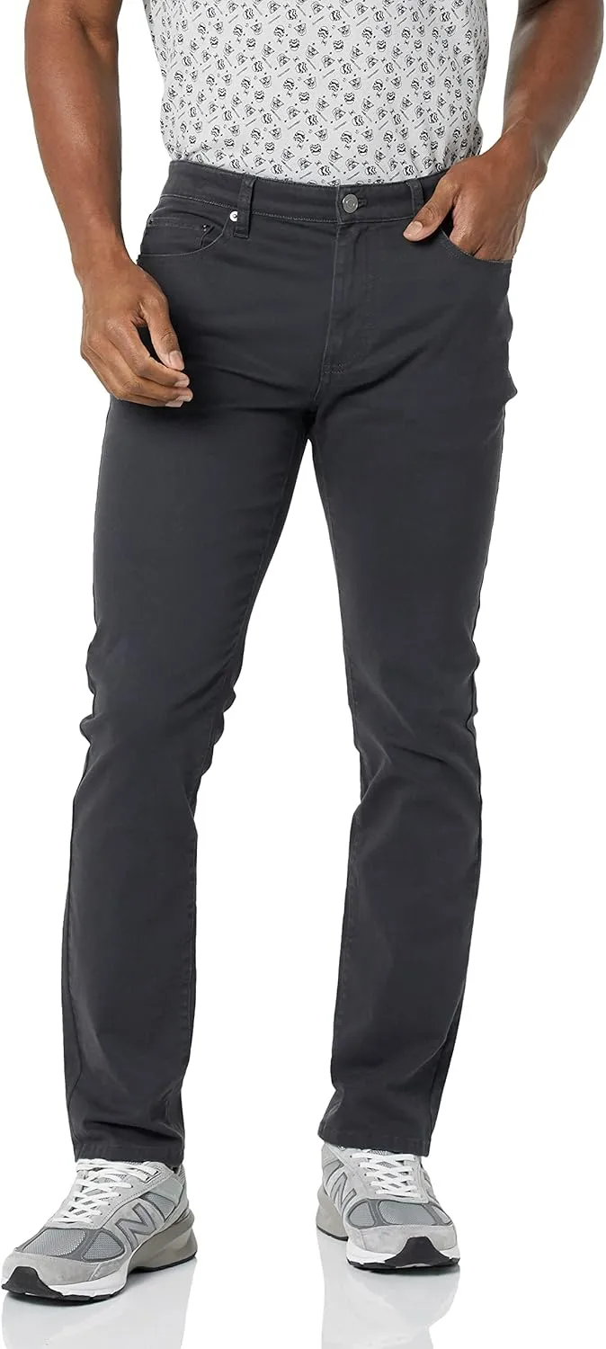 Amazon Essentials Men's Slim-Fit Pants, 5-Pocket Stretch Twill Design