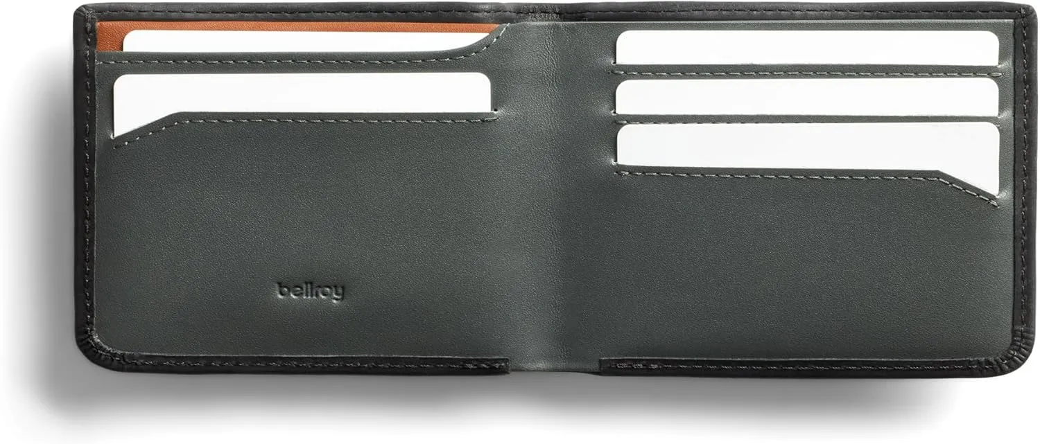 Bellroy Hide & Seek Wallet (Slim Leather Bifold Design, RFID Protected, Holds 5-12 Cards, Coin Pouch, Flat Note Section, Hidden Pocket)