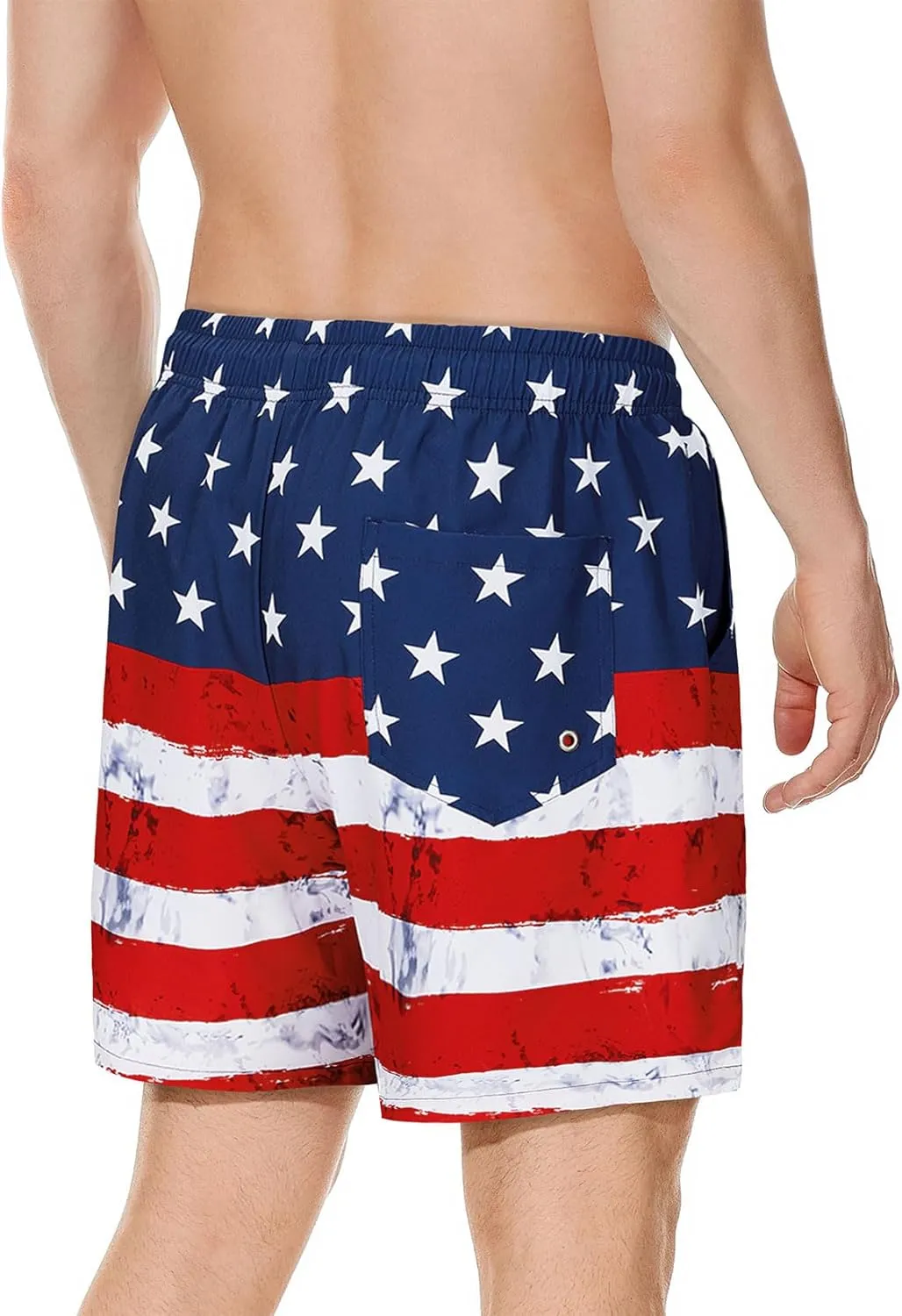 Century Star Mens Swim Trunks with Compression Liner Quick Dry Bathing Suits with Pockets Swim Shorts