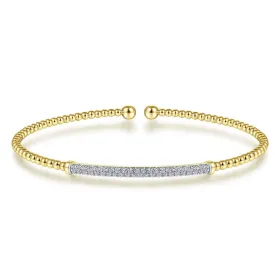 Gabriel & Co. 'Bujukan' Diamond Bar Bangle Cuff Bracelet