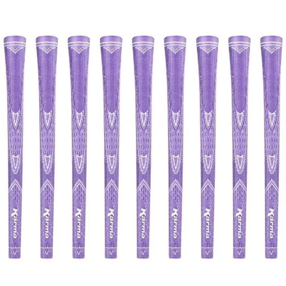 Karma Purple Sparkle - 9 Piece Golf Grip Bundle