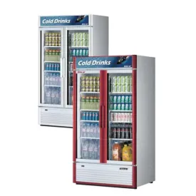 Turbo Air (TGM-35SD-N) 40" Wide Super Deluxe Reach-In Refrigerator featuring Two Glass Doors