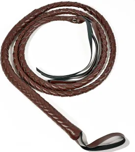 U-Goforst Brown Whip, Indiana Whip Cat Woman Whip Costume, Fake Bull Whip, PU Leather Lion Tamer Cowboy Whip for Women Halloween Costume Accessories