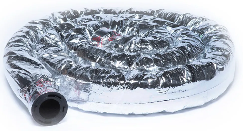 UPC-26TC-1 - Sound Attenuator Tubing, TFS, Couplings Attached 2" ID x 12'L, R-3.3, single length (12 ft. per box)